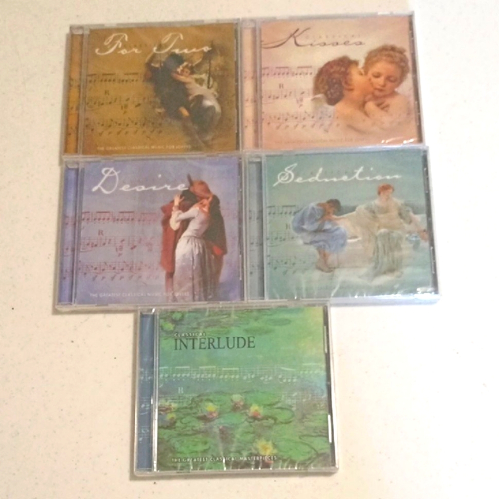 NWT 🎼🎹🎶 🥰SEALED 5 disc Romantic Classical Music CD Collection 💿